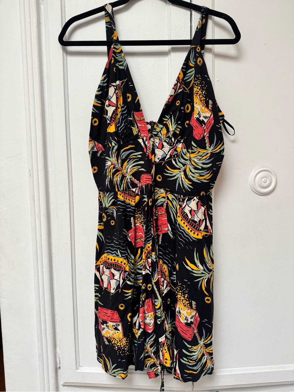 Trashy Diva  Black pirates Print One-Piece Romper